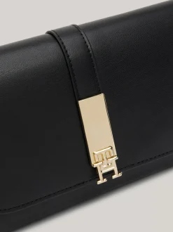 Portfele & Breloczki Do Kluczy*Tommy Hilfiger Portfel Heritage Z Odpinanym Paskiem BLACK
