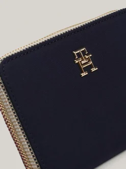 Portfele & Breloczki Do Kluczy*Tommy Hilfiger Portfel Poppy Z Monogramem TH SPACE BLUE