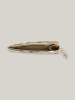 Portfele & Breloczki Do Kluczy*Tommy Hilfiger Portfel TH Jacquard Z Monogramem BEIGE