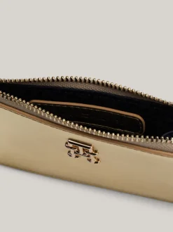 Portfele & Breloczki Do Kluczy*Tommy Hilfiger Portfel Z Monogramem TH GOLD