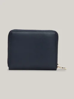 Portfele & Breloczki Do Kluczy*Tommy Hilfiger Portfel Z Zapięciem Na Zamek I Monogramem TH SPACE BLUE