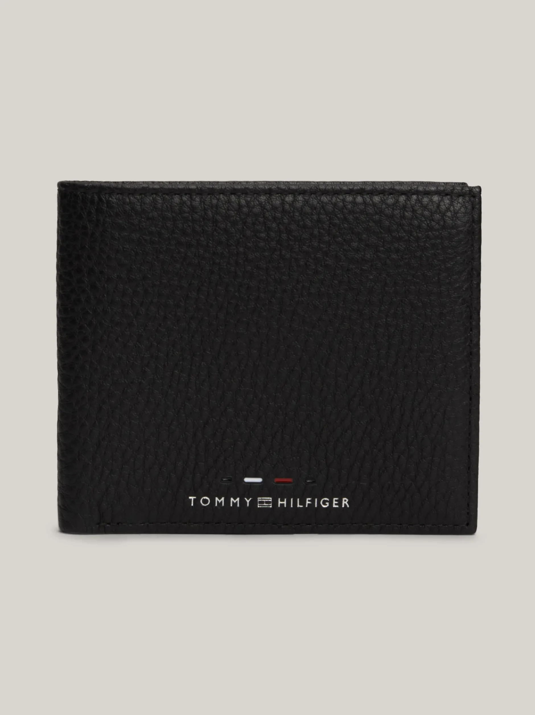Portfele & Breloczki Do Kluczy*Tommy Hilfiger Portfel Ze Skóry Premium Na Karty I Bilon BLACK