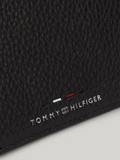 Portfele & Breloczki Do Kluczy*Tommy Hilfiger Portfel Ze Skóry Premium Na Karty I Bilon BLACK