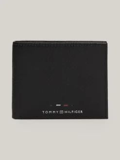 Portfele & Breloczki Do Kluczy*Tommy Hilfiger Portfel Ze Skóry Premium Na Karty BLACK