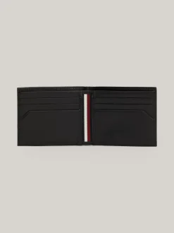 Portfele & Breloczki Do Kluczy*Tommy Hilfiger Portfel Ze Skóry Premium Na Karty BLACK
