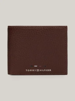 Portfele & Breloczki Do Kluczy*Tommy Hilfiger Portfel Ze Skóry Premium Na Karty COGNAC