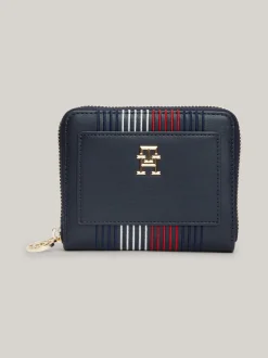 Portfele & Breloczki Do Kluczy*Tommy Hilfiger Portmonetka Corporate Z Zamkiem SPACE BLUE