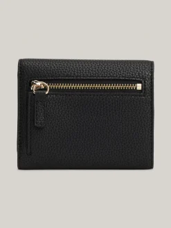 Portfele & Breloczki Do Kluczy*Tommy Hilfiger Potrójnie Składany Portfel TH Monogram BLACK