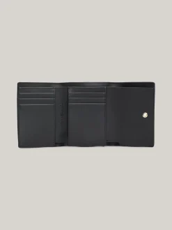 Portfele & Breloczki Do Kluczy*Tommy Hilfiger Potrójnie Składany Portfel TH Monogram BLACK
