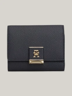 Portfele & Breloczki Do Kluczy*Tommy Hilfiger Potrójnie Składany Portfel TH Monogram SPACE BLUE