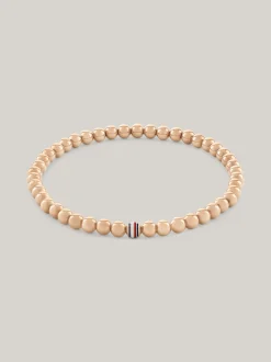 Biżuteria*Tommy Hilfiger Pozłacana Bransoletka Z Koralików ROSE GOLD