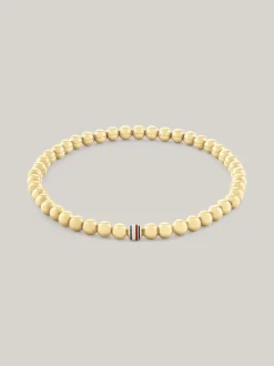 Biżuteria*Tommy Hilfiger Pozłacana Bransoletka Z Sygnowanym Detalem GOLD