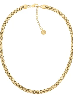 Biżuteria*Tommy Hilfiger Pozłacany Naszyjnik GOLD