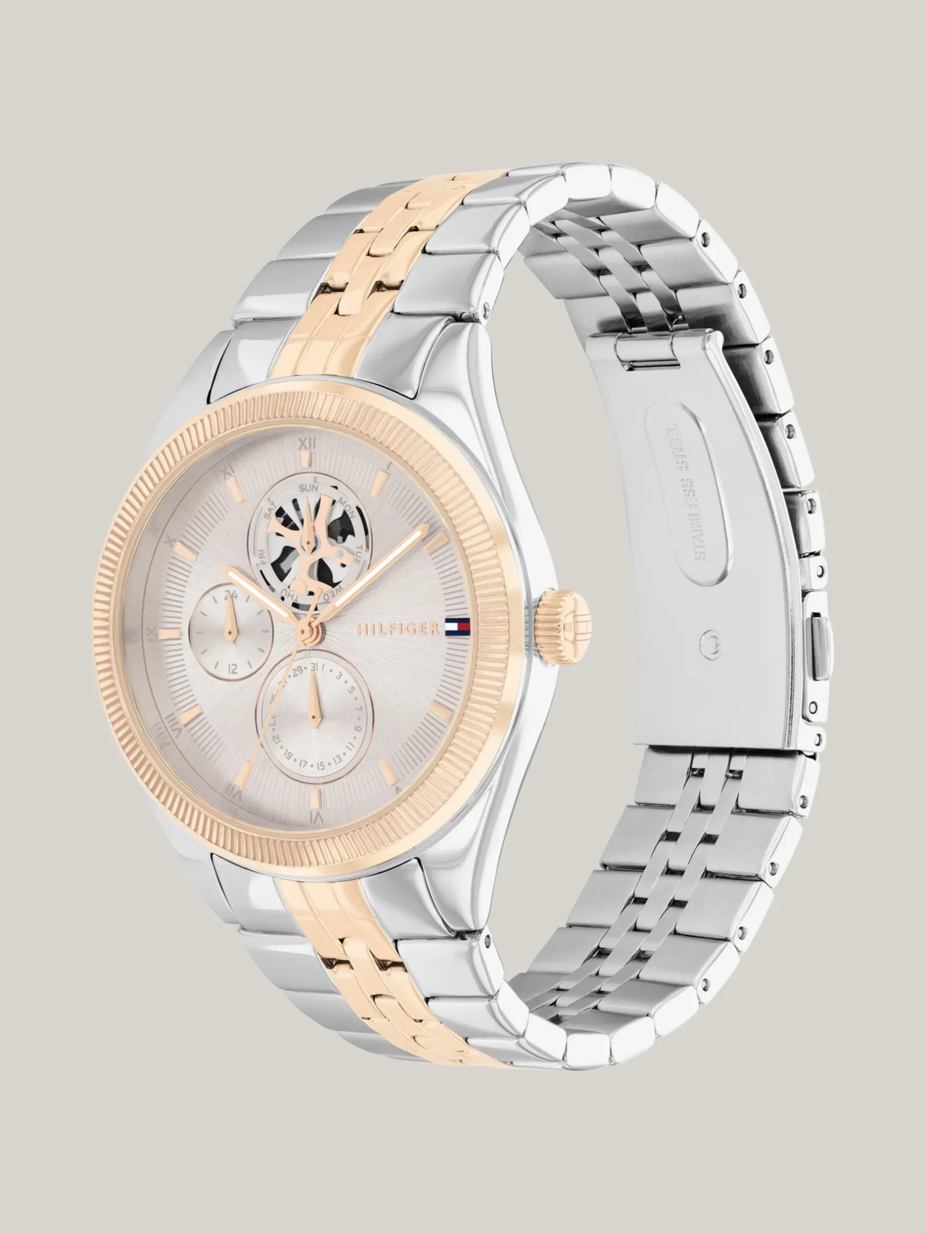 Zegarki*Tommy Hilfiger Pozłacany Zegarek W Kolorze Różowego Złota TWO TONE