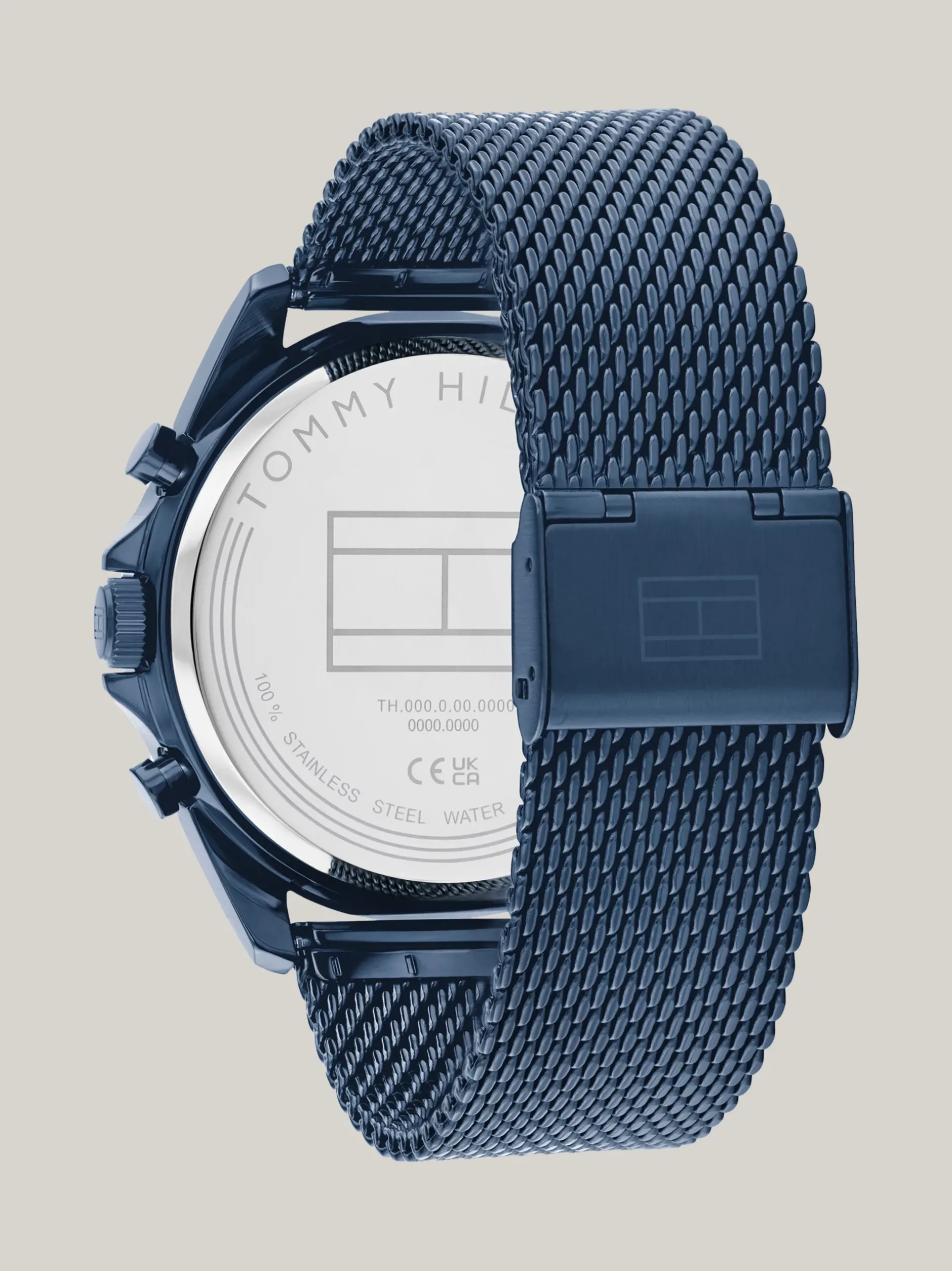 Zegarki*Tommy Hilfiger Pozłacany Zegarek Ze Stali Nierdzewnej BLUE