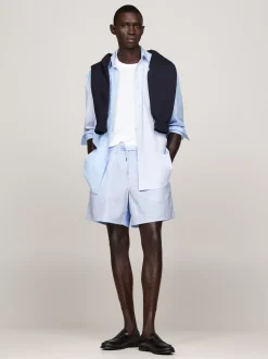 Szorty*Tommy Hilfiger Praktyczne Szorty W Prążki BLUE STRIPE