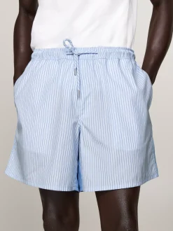 Szorty*Tommy Hilfiger Praktyczne Szorty W Prążki BLUE STRIPE