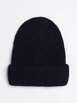 Czapki|Czapki I Szaliki*Tommy Hilfiger Prążkowana Czapka Beanie Heritage DARK NIGHT NAVY