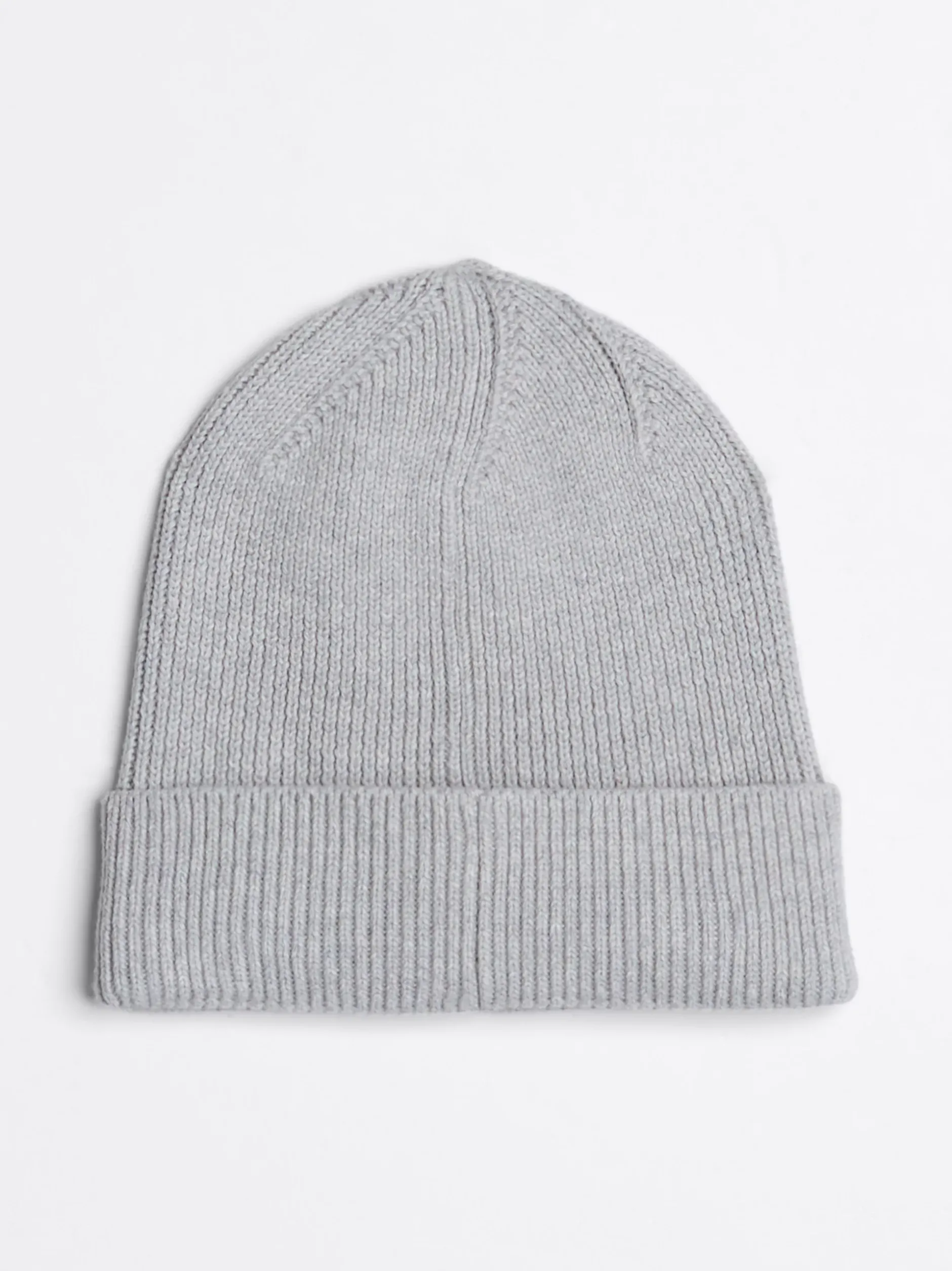 Czapki|Czapki I Szaliki*Tommy Hilfiger Prążkowana Czapka Beanie Z Podłużną Flagą SILVER GREY HEATHER
