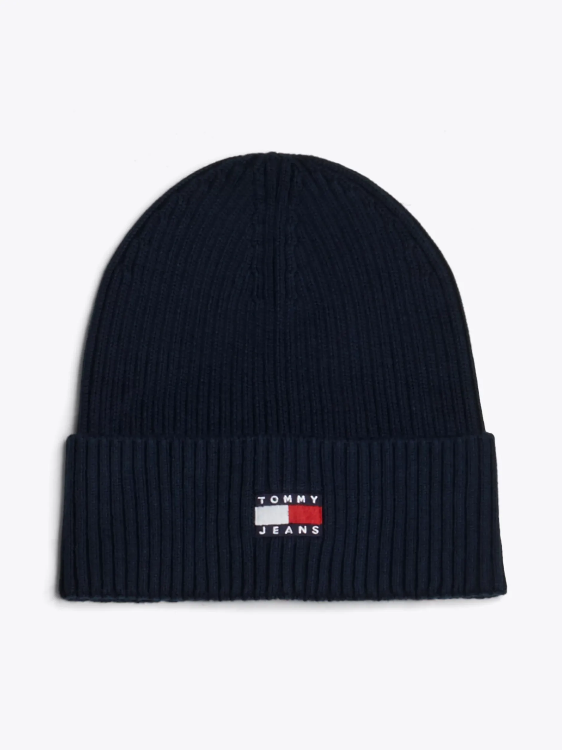 Czapki|Czapki I Szaliki*Tommy Hilfiger Prążkowana Czapka Typu Beanie Heritage DARK NIGHT NAVY