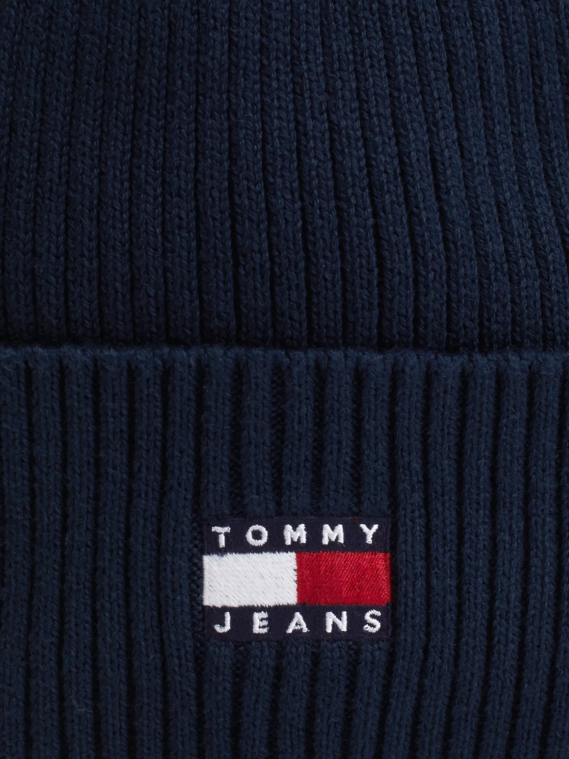 Czapki|Czapki I Szaliki*Tommy Hilfiger Prążkowana Czapka Typu Beanie Heritage DARK NIGHT NAVY