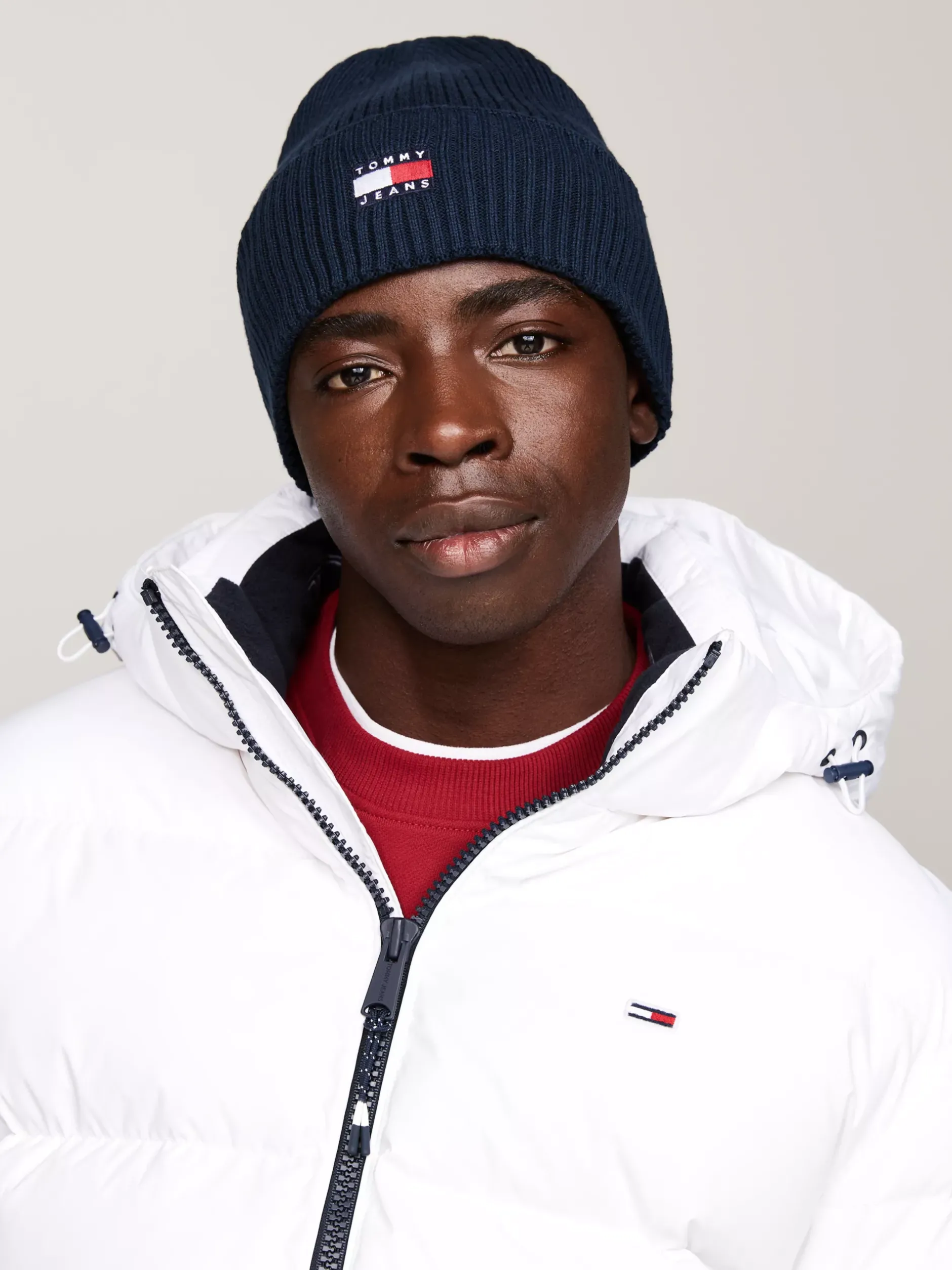 Czapki|Czapki I Szaliki*Tommy Hilfiger Prążkowana Czapka Typu Beanie Heritage DARK NIGHT NAVY