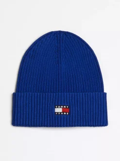Czapki|Czapki I Szaliki*Tommy Hilfiger Prążkowana Czapka Typu Beanie Heritage BRIGHT BLUE