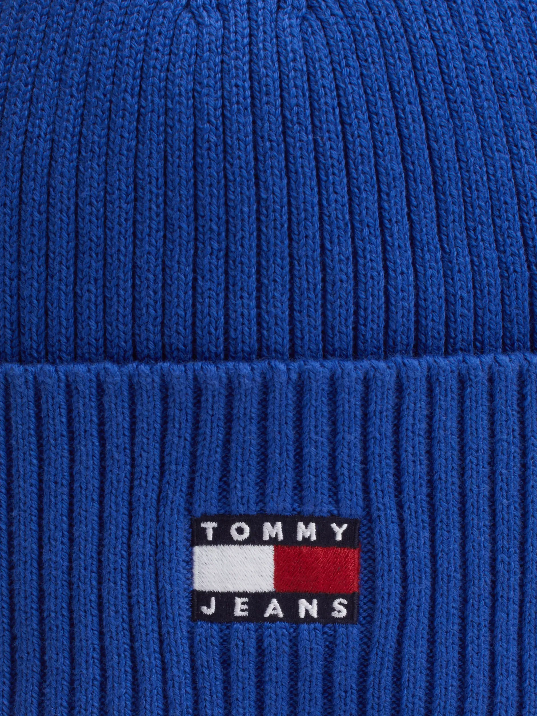Czapki|Czapki I Szaliki*Tommy Hilfiger Prążkowana Czapka Typu Beanie Heritage BRIGHT BLUE