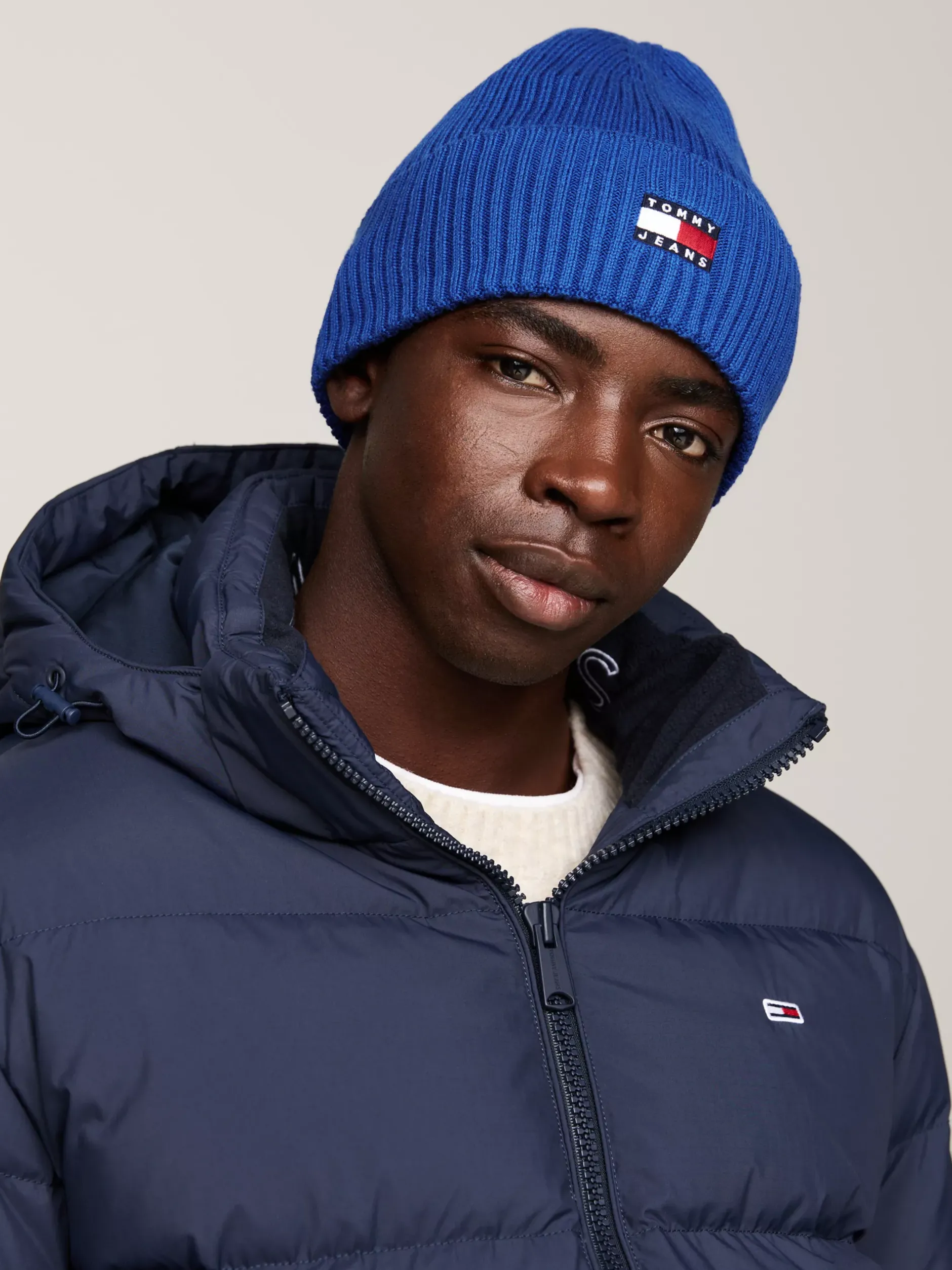 Czapki|Czapki I Szaliki*Tommy Hilfiger Prążkowana Czapka Typu Beanie Heritage BRIGHT BLUE