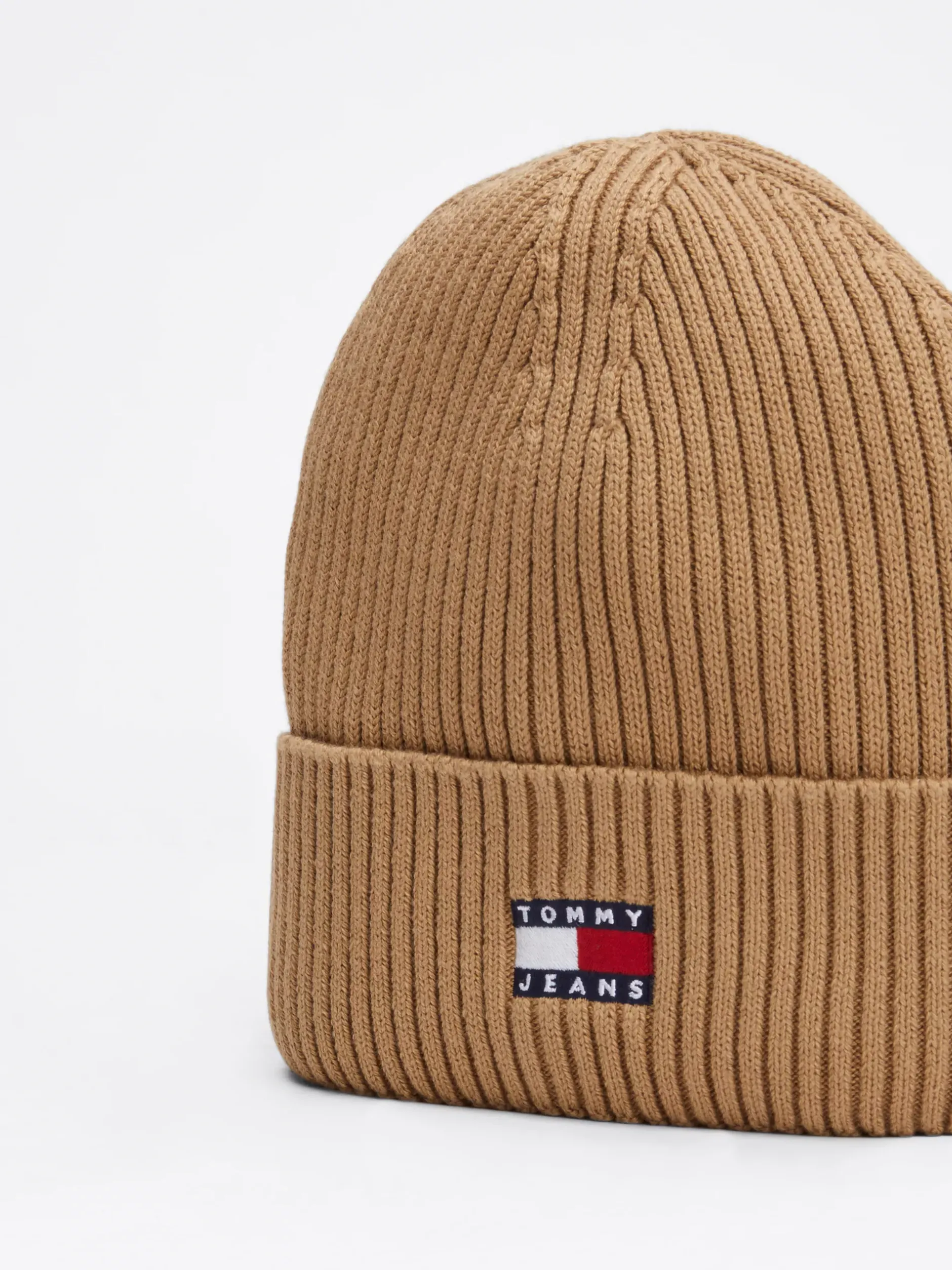 Czapki|Czapki I Szaliki*Tommy Hilfiger Prążkowana Czapka Typu Beanie Heritage BRONZE TWIST