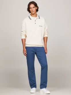 Spodnie*Tommy Hilfiger Proste Chinosy 1985 Collection Z Bawełny Pima Ze Stretchem AEGEAN SEA