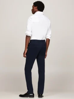 Spodnie*Tommy Hilfiger Proste Chinosy Smart Casual Denton DESERT SKY