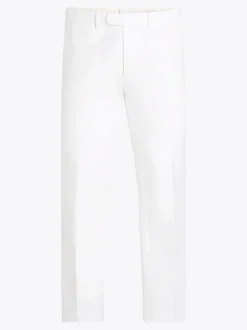 Spodnie*Tommy Hilfiger Proste Chinosy Smart Casual Z Bawełny ECRU