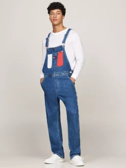 Jeansy*Tommy Hilfiger Proste Jeansowe Ogrodniczki Ryan DENIM MEDIUM