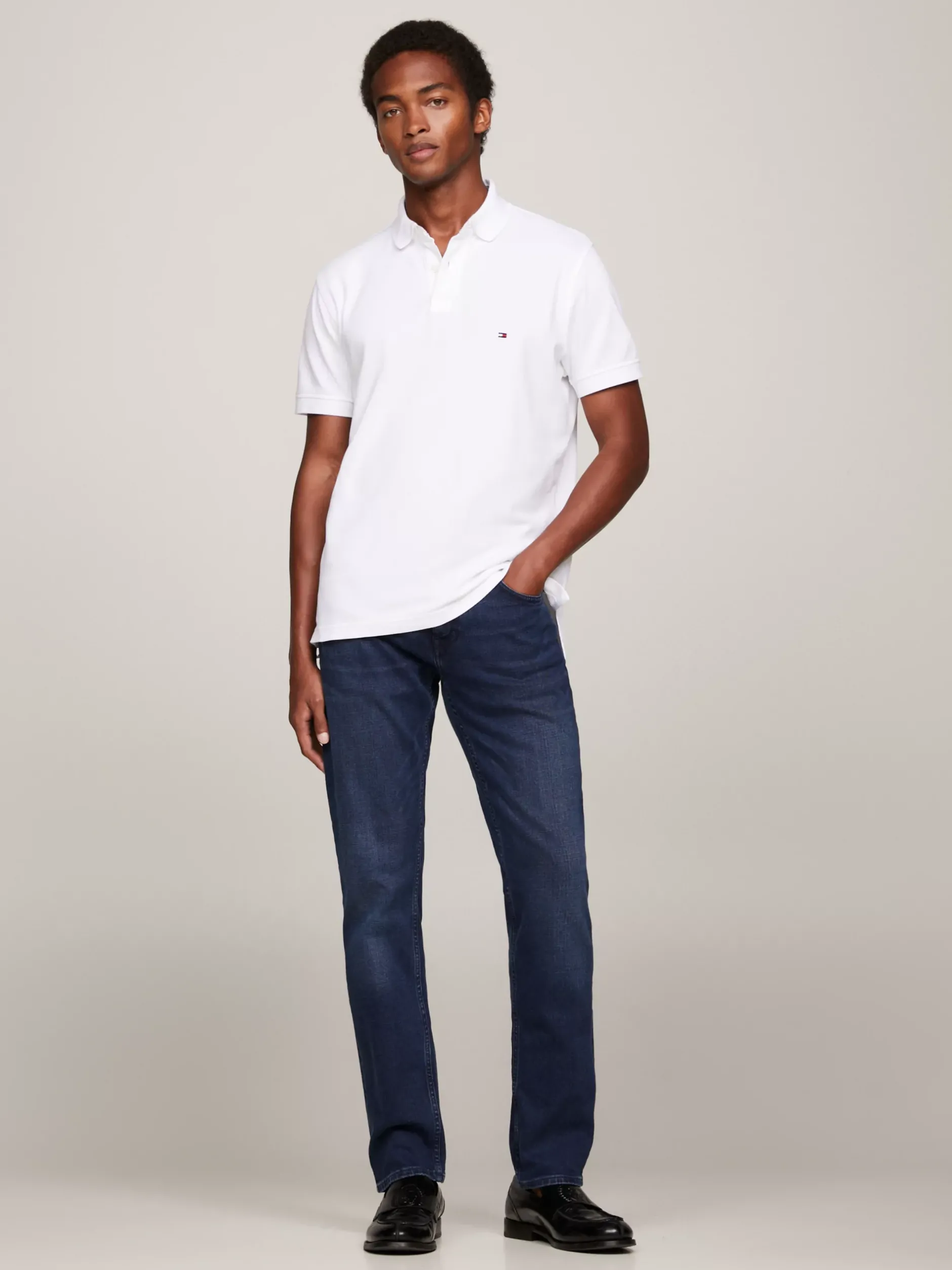 Jeansy*Tommy Hilfiger Proste Jeansy Denton Z Efektem Wyblaknięcia BRIDGER INDIGO