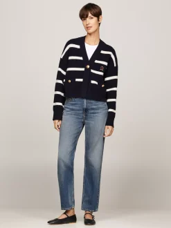 Jeansy*Tommy Hilfiger Proste Jeansy Do Kostki Z Wysokim Stanem PAT
