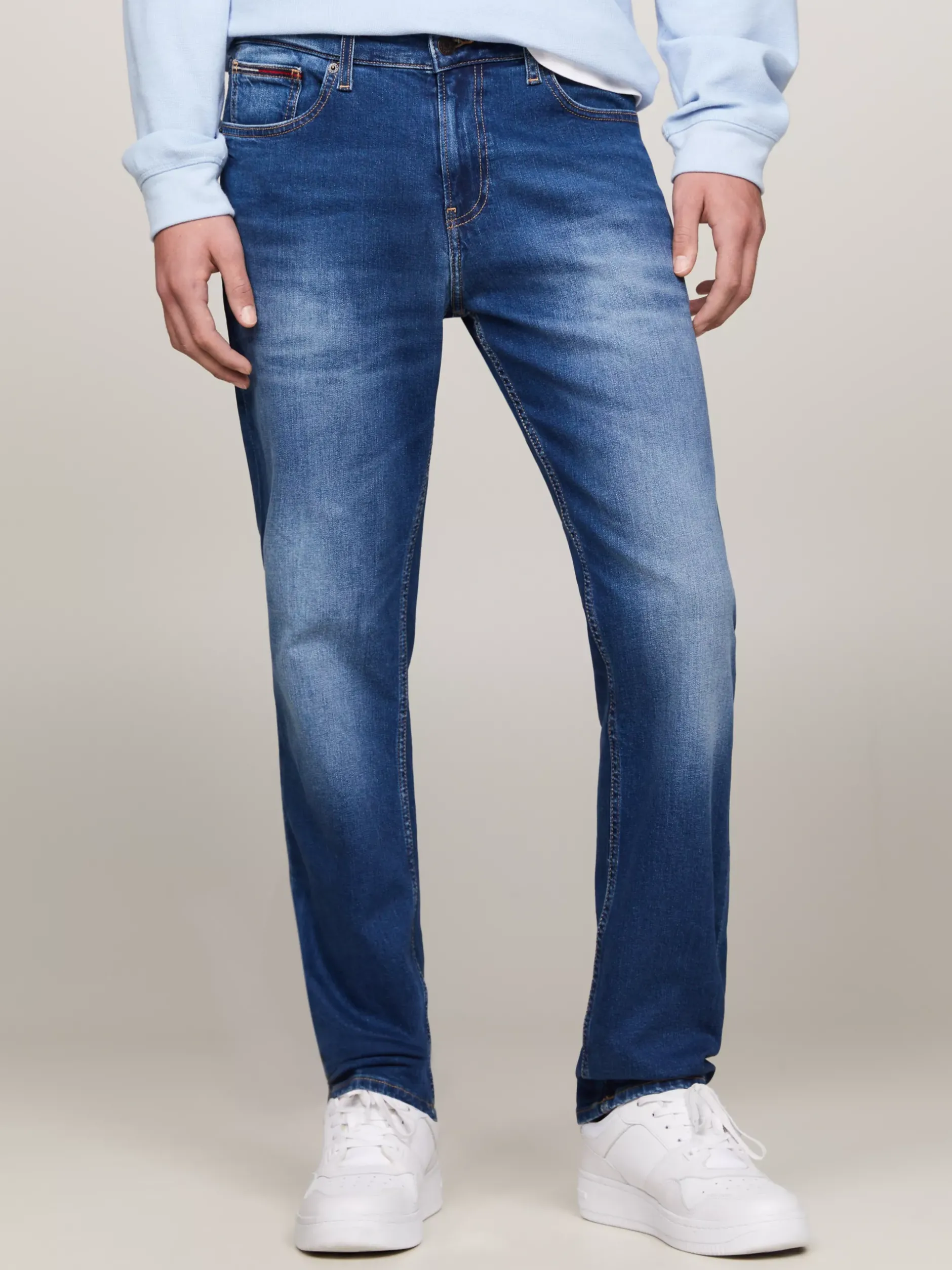 Jeansy*Tommy Hilfiger Proste Jeansy O Regularnym Kroju WILSON MID BLUE STRETCH