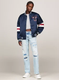 Jeansy*Tommy Hilfiger Proste Jeansy Sophie Z Niskim Stanem DENIM LIGHT