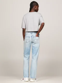 Jeansy*Tommy Hilfiger Proste Jeansy Sophie Z Niskim Stanem DENIM LIGHT