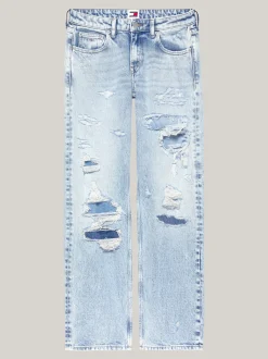 Jeansy*Tommy Hilfiger Proste Jeansy Sophie Z Niskim Stanem DENIM LIGHT