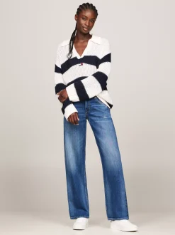 Jeansy*Tommy Hilfiger Proste Jeansy Sophie Z Niskim Stanem DENIM MEDIUM