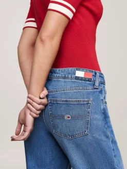 Jeansy*Tommy Hilfiger Proste Jeansy Sophie Z Niskim Stanem DENIM MEDIUM
