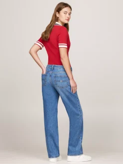 Jeansy*Tommy Hilfiger Proste Jeansy Sophie Z Niskim Stanem DENIM MEDIUM