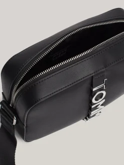 Torebki Na Pasku*Tommy Hilfiger Prostokątna Torebka City Z Metalowym Logo BLACK