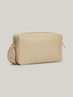 Torebki Na Pasku*Tommy Hilfiger Prostokątna Torebka Hilfiger Monotype BEIGE
