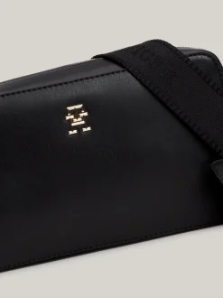 Torebki Na Pasku*Tommy Hilfiger Prostokątna Torebka Hilfiger Monotype BLACK