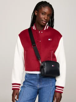 Torebki Na Pasku*Tommy Hilfiger Prostokątna Torebka Na Ramię BLACK