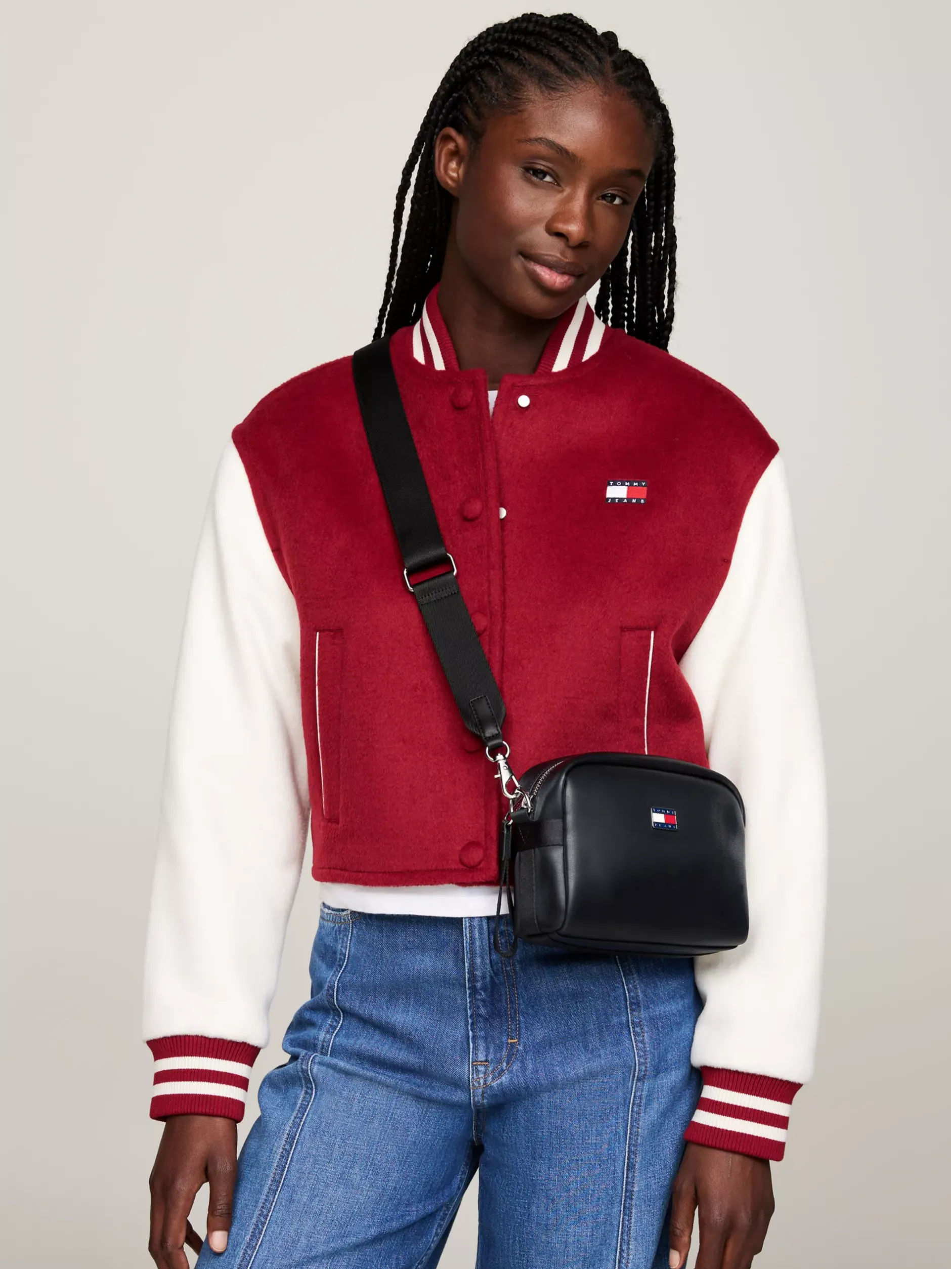 Torebki Na Pasku*Tommy Hilfiger Prostokątna Torebka Na Ramię BLACK
