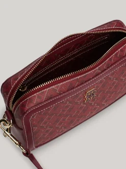Torebki Na Pasku*Tommy Hilfiger Prostokątna Torebka TH Monoplay ROUGE
