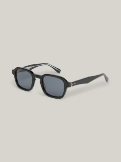 Okulary Przeciwsłoneczne*Tommy Hilfiger Prostokątne Okulary Przeciwsłoneczne Z Nitami BLACK
